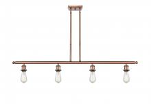 Innovations Lighting 516-4I-AC - Bare Bulb - 4 Light - 48 inch - Antique Copper - Cord hung - Island Light