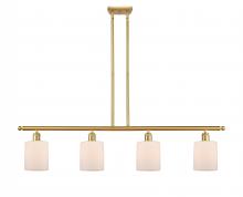 Innovations Lighting 516-4I-SG-G111 - Cobbleskill - 4 Light - 48 inch - Satin Gold - Cord hung - Island Light
