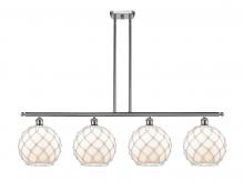 Innovations Lighting 516-4I-SN-G121-10RW - Farmhouse Rope - 4 Light - 48 inch - Brushed Satin Nickel - Cord hung - Island Light