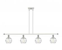 Innovations Lighting 516-4I-WPC-G1213-6 - Athens Deco Swirl - 4 Light - 48 inch - White Polished Chrome - Cord hung - Island Light
