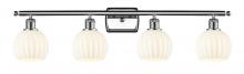 Innovations Lighting 516-4W-PC-G1217-6WV - White Venetian - 4 Light - 36 inch - Polished Chrome - Bath Vanity Light