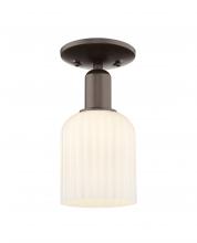 Innovations Lighting 716-1C-OB-G559-5GWH - Bridal Veil - 1 Light - 6 inch - Oil Rubbed Bronze - Semi-Flush Mount