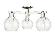 Innovations Lighting 716-3F-PN-G122-6 - Athens - 3 Light - 23 inch - Polished Nickel - Semi-Flush Mount