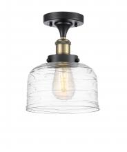Innovations Lighting 916-1C-BAB-G713 - Bell - 1 Light - 8 inch - Black Antique Brass - Semi-Flush Mount