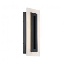  WS-W46817-BK - Shadow Outdoor Wall Sconce Light