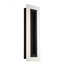  WS-W46824-BK - Shadow Outdoor Wall Sconce Light