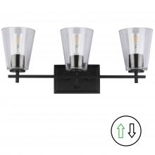 Dainolite WND-233W-MB - 3 Light Vanity in Matte Black
