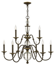  4958LZ - Medium Two Tier Chandelier