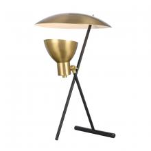  H0019-9511 - Wyman Square 19'' High 1-Light Desk Lamp - Satin Gold
